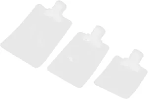 1 Set Portable Refillable Travel Pouches for Toiletries of Squeeze Bags with Funnel Labels Airtight Makeup Cream Dispenser for Shampoo Lotion and Conditioner