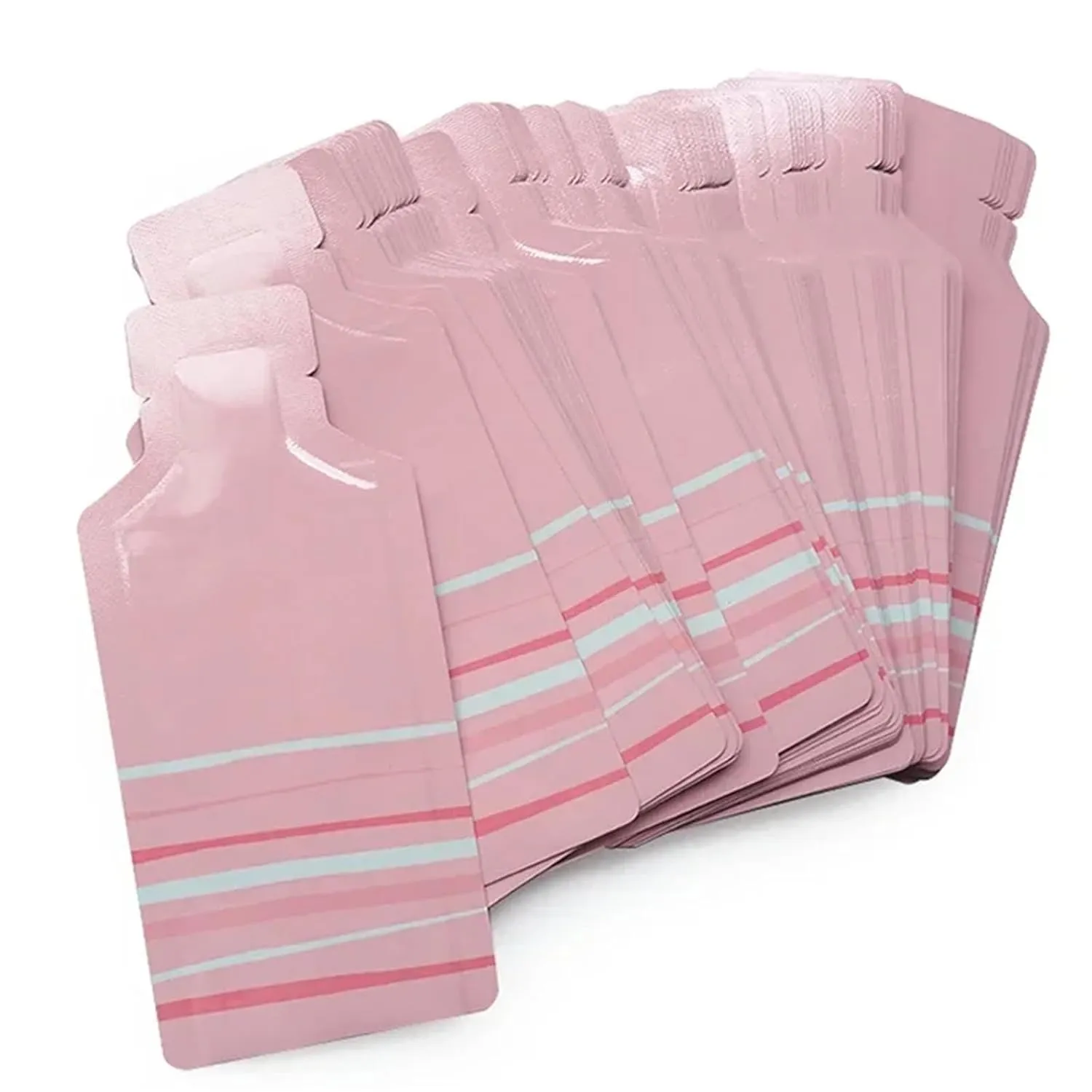 100 Pack Heat Sealing Shampoo Sample Pouches, Disposable Aluminum Toiletry Liquid Pouches for Travel, Portable Makeup Samples Container, Easy to Seal (Gold,S 2 * 4.3in)