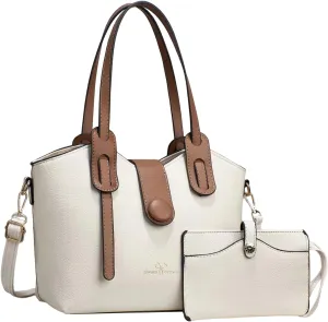 2 Packet Laptop Tote Bag for Women Waterproof Leather Computer Bags Women Business Office Work Bag Briefcase