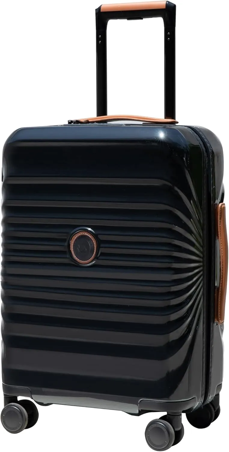 20" Lightweight Carry On Luggage with USB Port and Wheel Lock, Ergonomic Design, Spacious Inner Storage, Smooth Spinner Wheels, Black