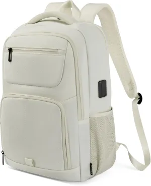 35L Travel Laptop Backpack for Women, High Tech Backpack with USB Charging Port and Ergonomic Design, Water Repellent Work College Computer Backpack Fits 15.6 Inch Tablet, Notebook