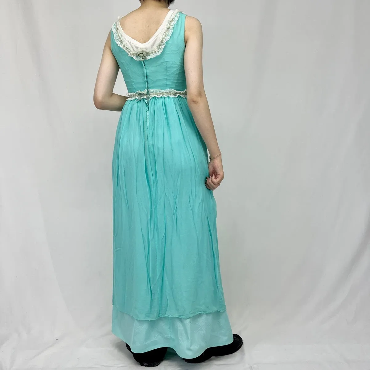 70'S maxi length sleeveless dress, women's, S, vintage /eaa358970