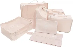 7pc Travel Storage Bags Collapsible Suitcase Organizer Packing Cubes Toiletries Bag Packing Bags Travel Accessories Bag