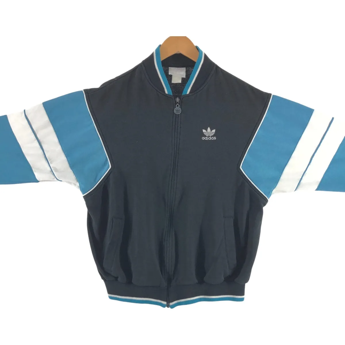 80'S Adidas Sweat Full Zip Hoodie Men's L Size Vintage / eaa511299