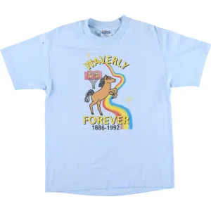 80'S Hanes Fifty-Fifty Blue Tag Printed T-Shirt Made in USA Men's L Vintage /eaa425336