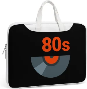 80s Music Icon Leather Bag Laptop Case Slim Water Resistant Computer Bags with Handle Briefcase for Work