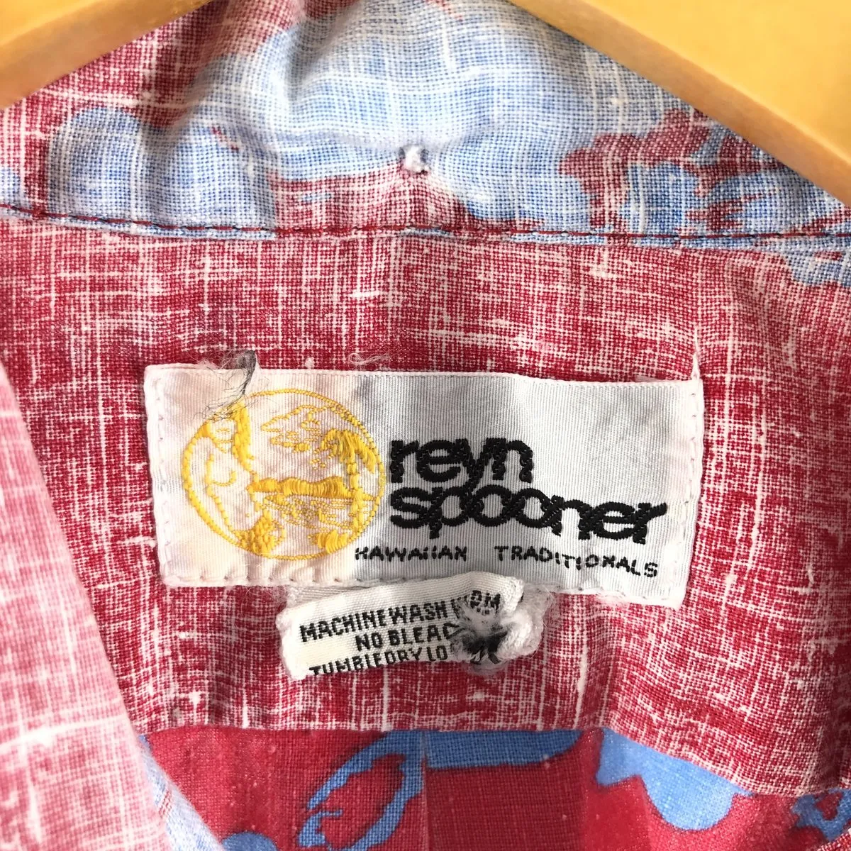 80'S Reyn Spooner Gold Tag Nude Tag All-Over Print Button-Down Hawaiian Aloha Shirt Made in Hawaii Men's XL /eaa357541
