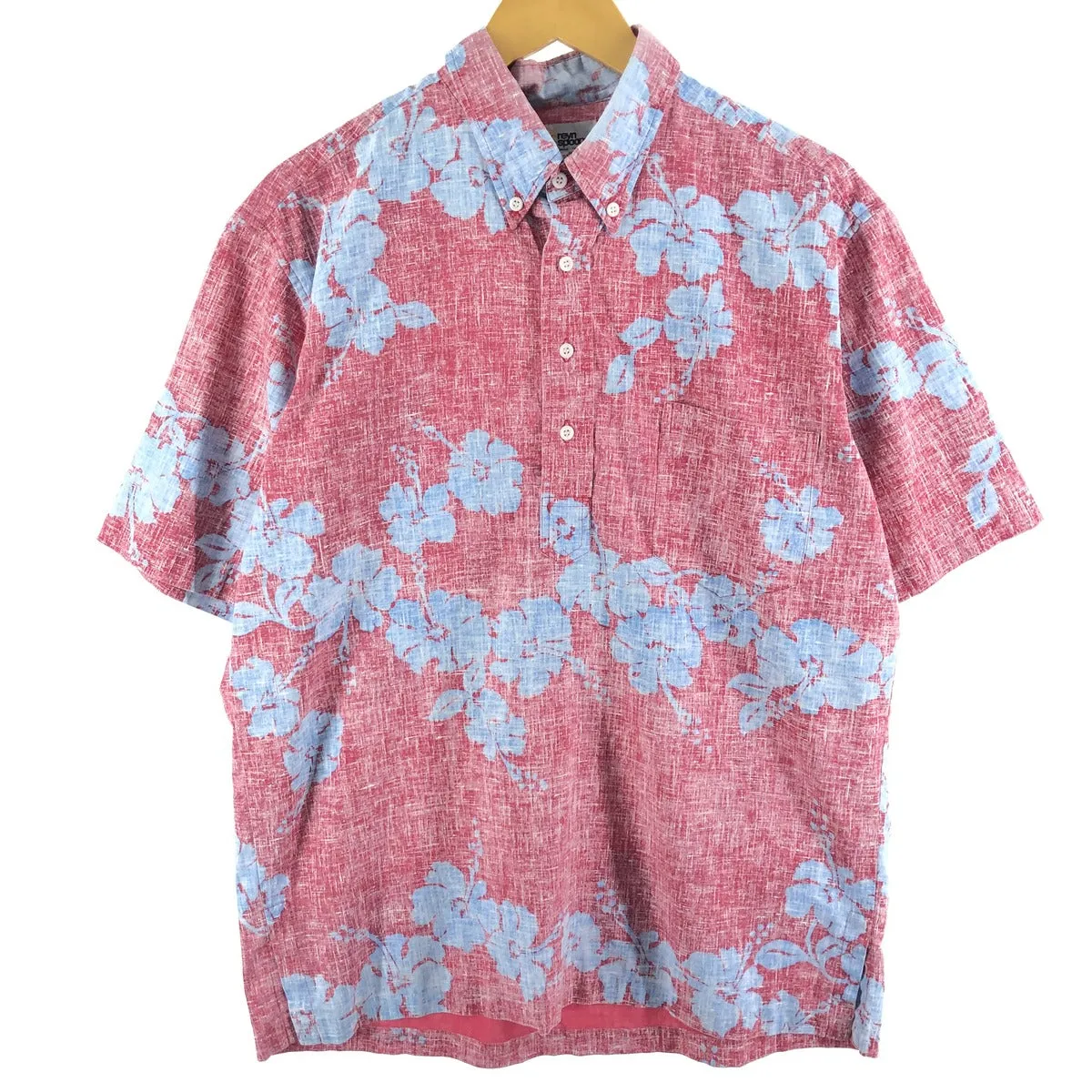 80'S Reyn Spooner Gold Tag Nude Tag All-Over Print Button-Down Hawaiian Aloha Shirt Made in Hawaii Men's XL /eaa357541