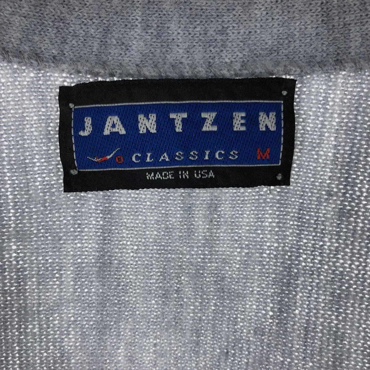 90'S Jantzen CLASSICS Acrylic Knit Cardigan Made in USA Men's M Size Vintage /eaa525062