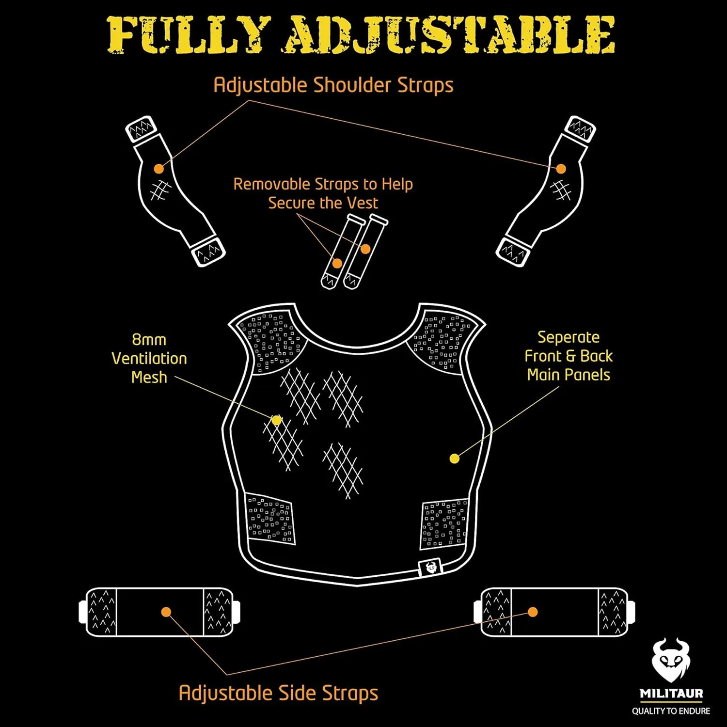 Adjustable Ventilation Vest - Helps Increase Air Flow Under Tactical Gear
