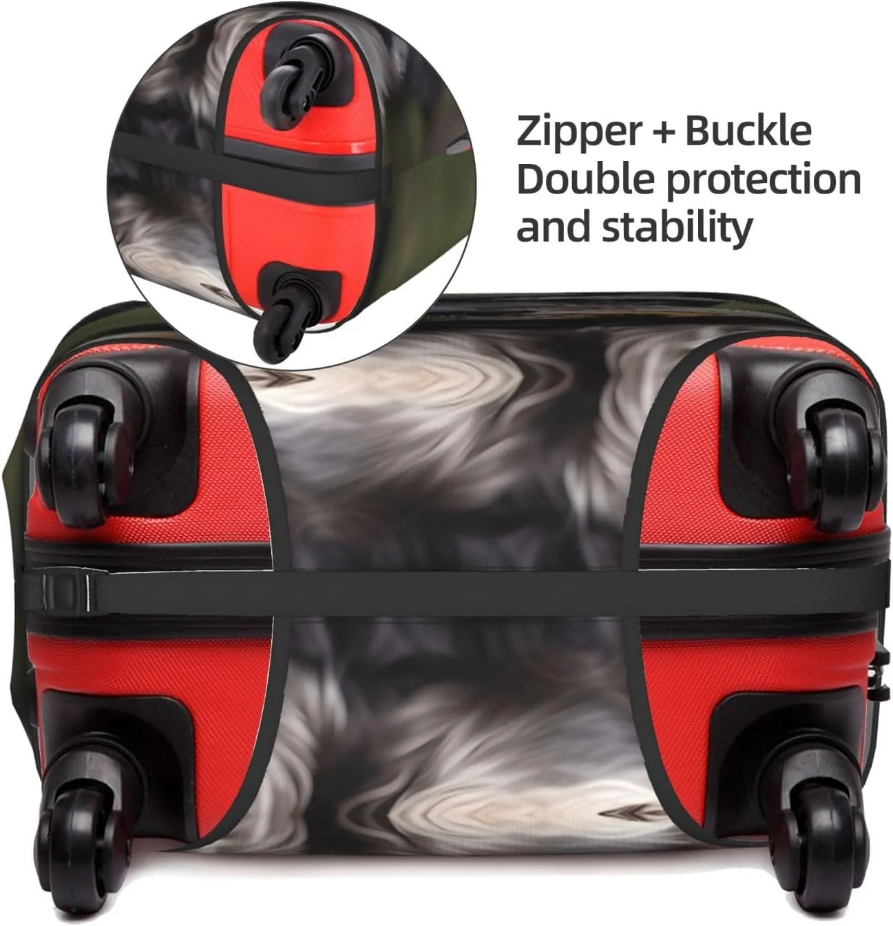 adorable schnauzer Print Washable Suitcase Cover Protective Luggage Cover Anti Scratch Travel Gear Protector