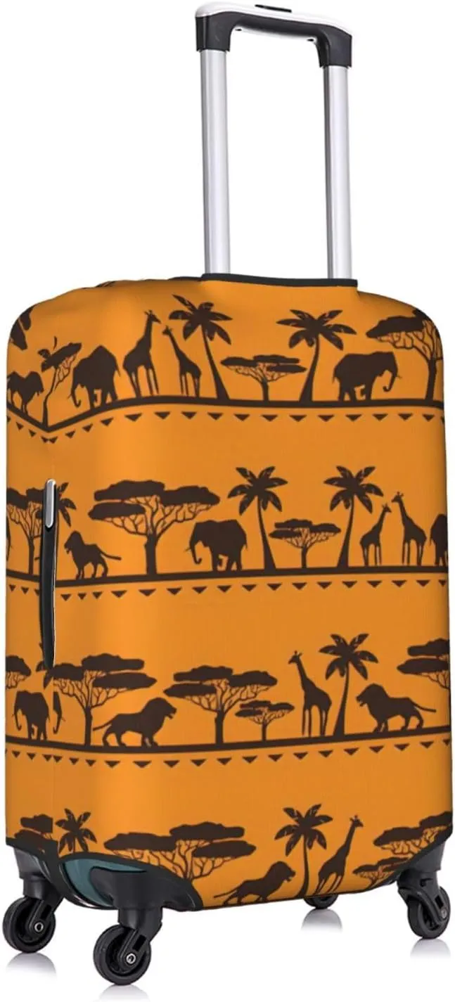 African animals Print Washable Suitcase Cover Protective Luggage Cover Anti Scratch Travel Gear Protector