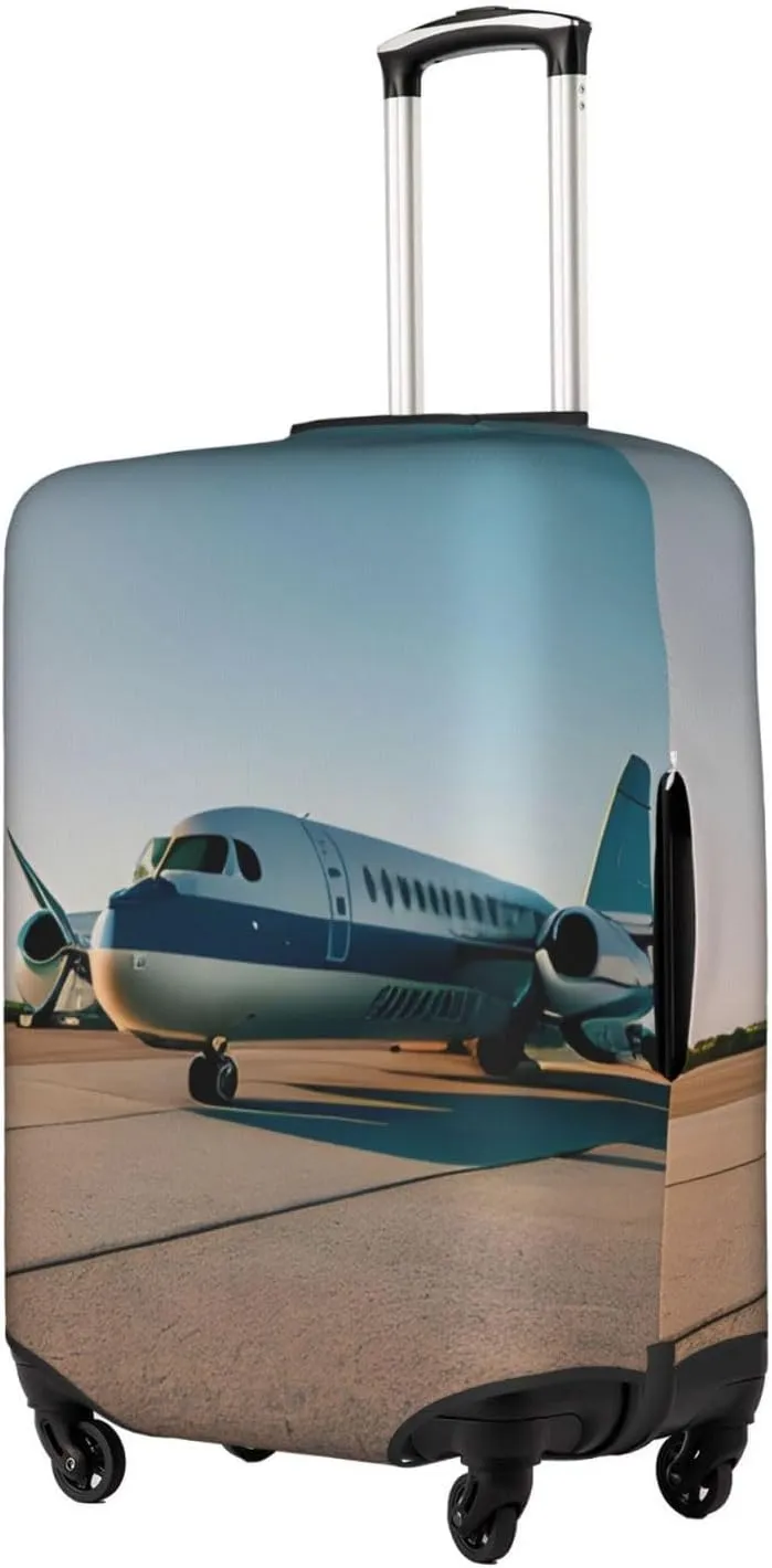 Airplane Print Washable Suitcase Cover Protective Luggage Cover Anti Scratch Travel Gear Protector