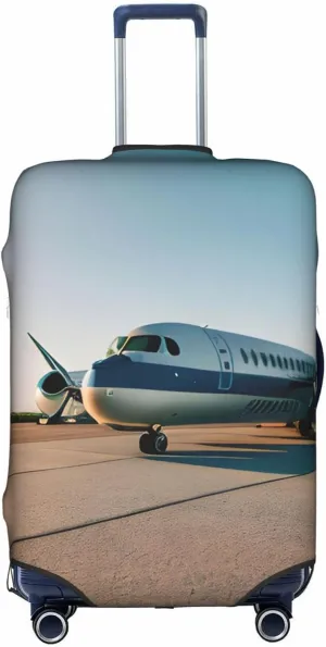 Airplane Print Washable Suitcase Cover Protective Luggage Cover Anti Scratch Travel Gear Protector