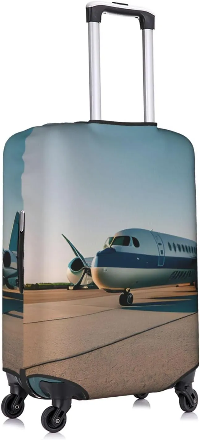 Airplane Print Washable Suitcase Cover Protective Luggage Cover Anti Scratch Travel Gear Protector