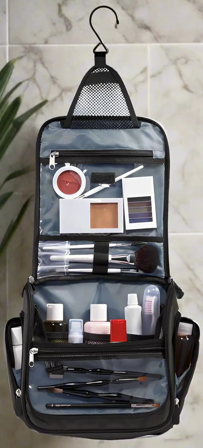Alabama Toiletry Bag Or Hanging University of Alabama Shaving Kit (Gray - Round Logo)