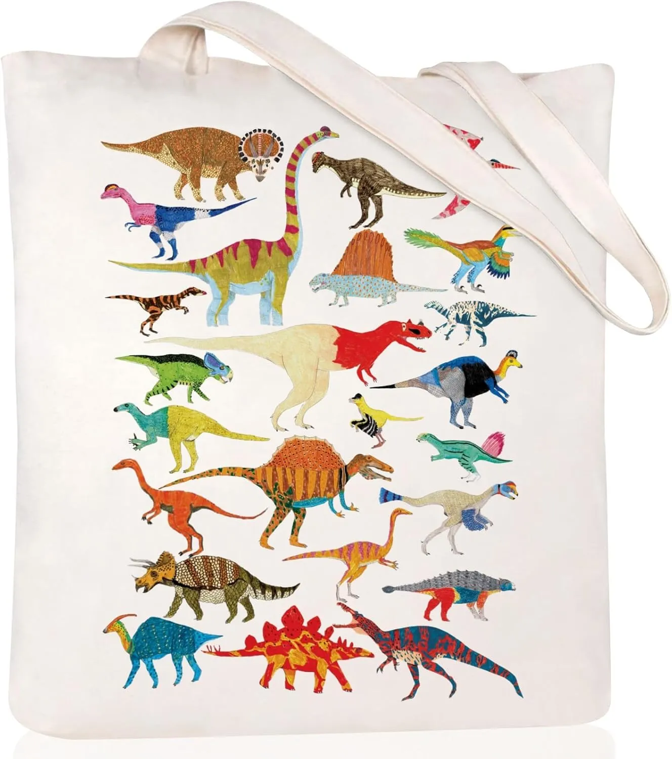 Andeiltech Canvas Aesthetic Tote Bag for Women with Inner Pocket Totes Shoulder Book Bag Shopping Reusable Grocery Bags