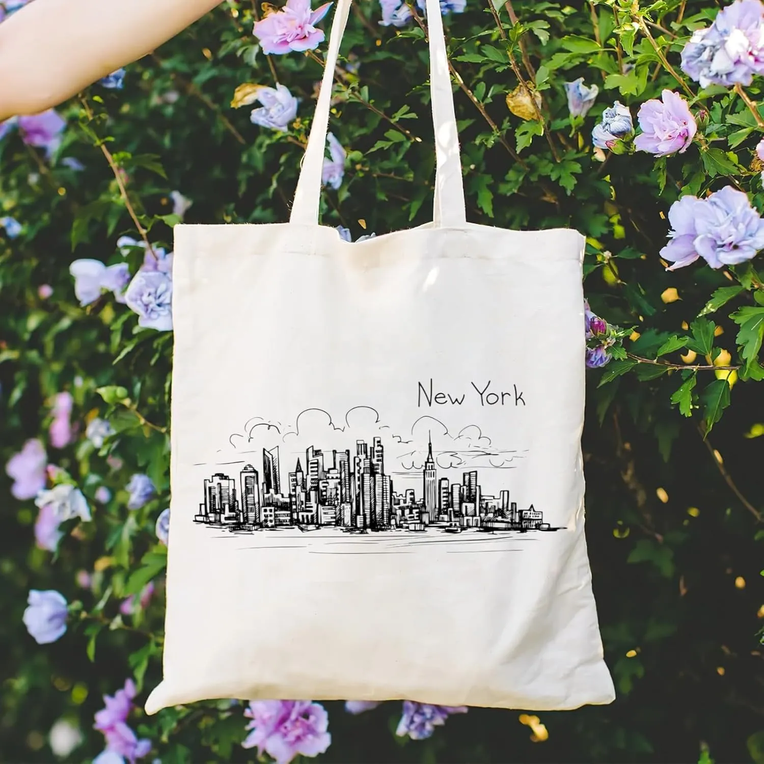 Andeiltech Canvas Tote Bag for Women Aesthetic Cute Cat Shopping Grocery Reusable Bags with Inner Zipper Women Gift