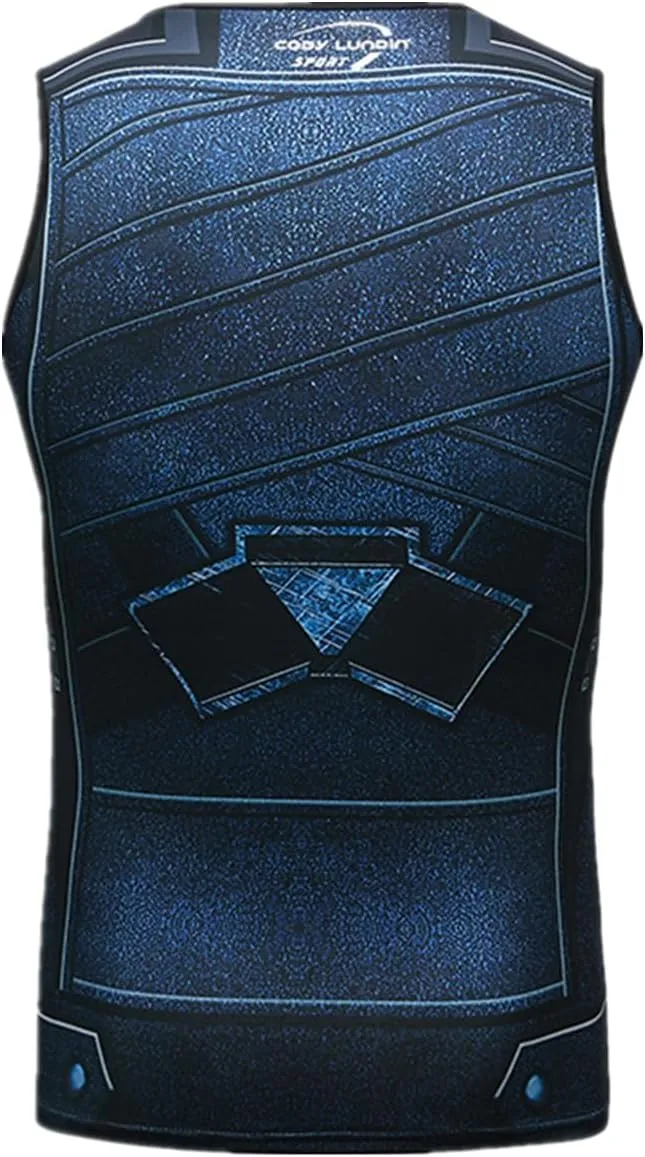 Anime Cosplay Outfit Gear 3D Bodybuilding Tank Top Compression Vest for Men