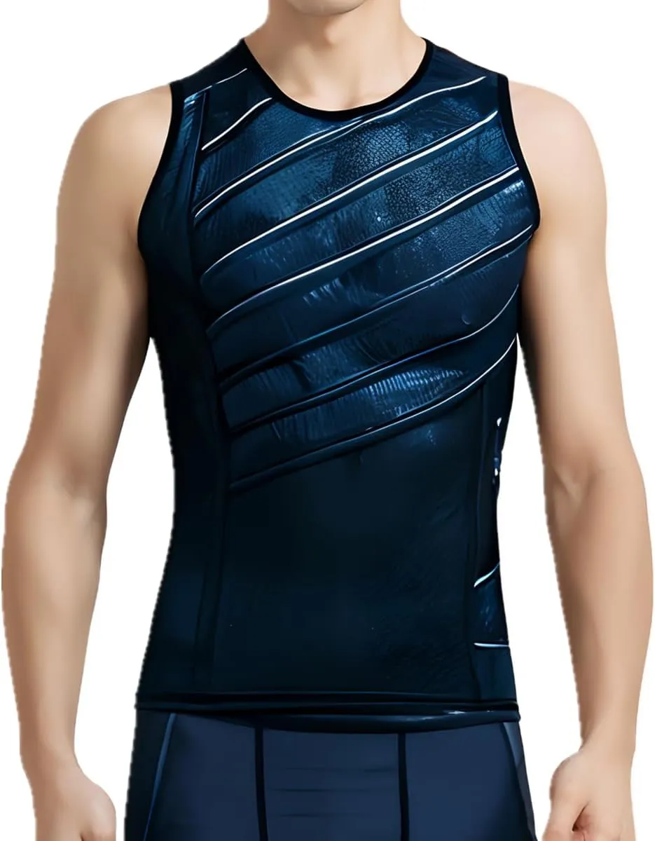 Anime Cosplay Outfit Gear 3D Bodybuilding Tank Top Compression Vest for Men