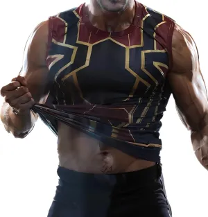 Anime Cosplay Outfit Gear 3D Bodybuilding Tank Top Compression Vest for Men