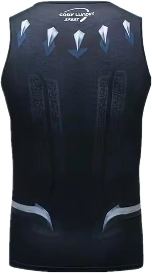Anime Cosplay Outfit Gear 3D Bodybuilding Tank Top Compression Vest for Men