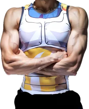 Anime Cosplay Outfit Gear 3D Bodybuilding Tank Top Compression Vest for Men