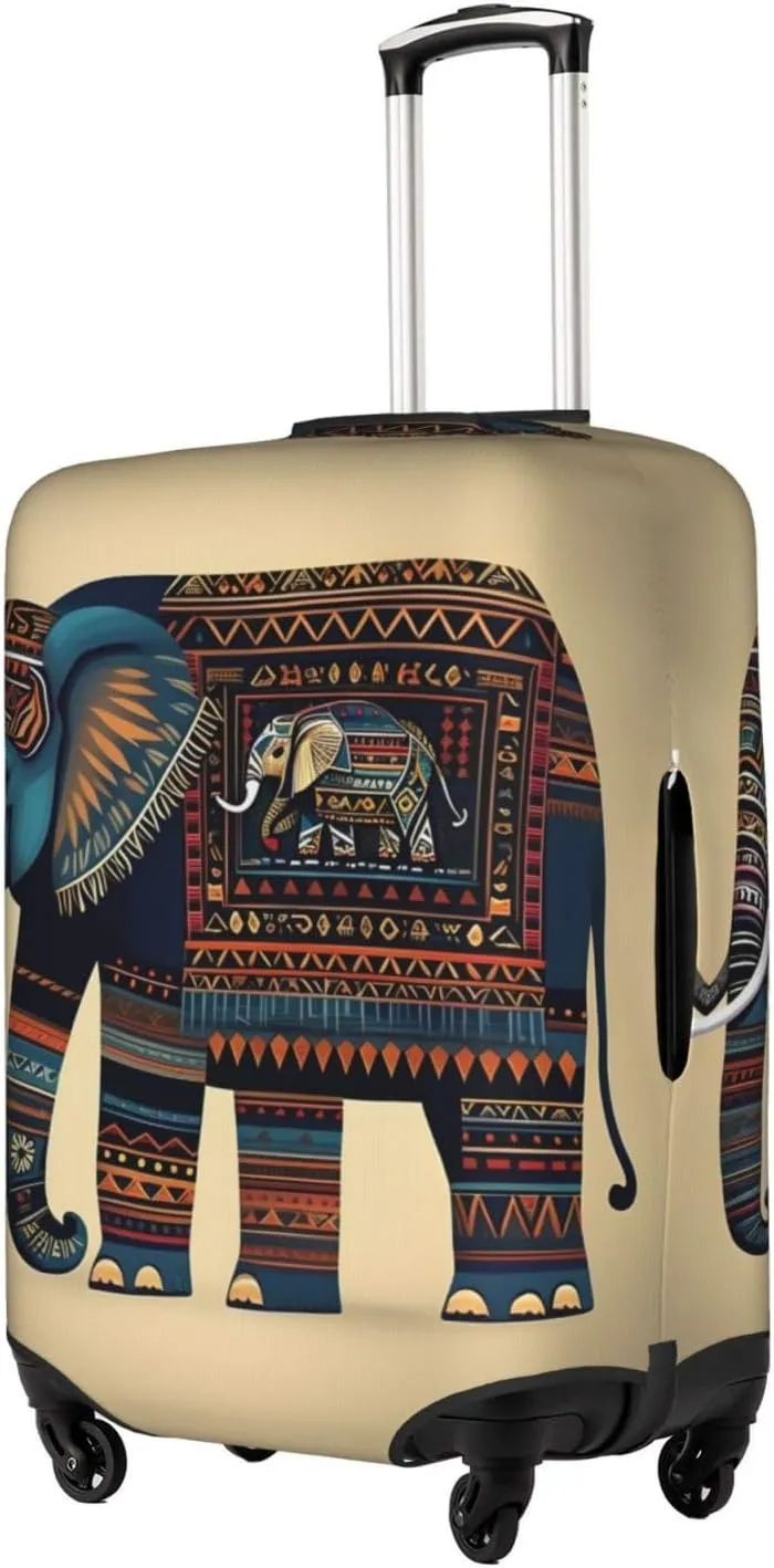 aztec elephant Print Washable Suitcase Cover Protective Luggage Cover Anti Scratch Travel Gear Protector