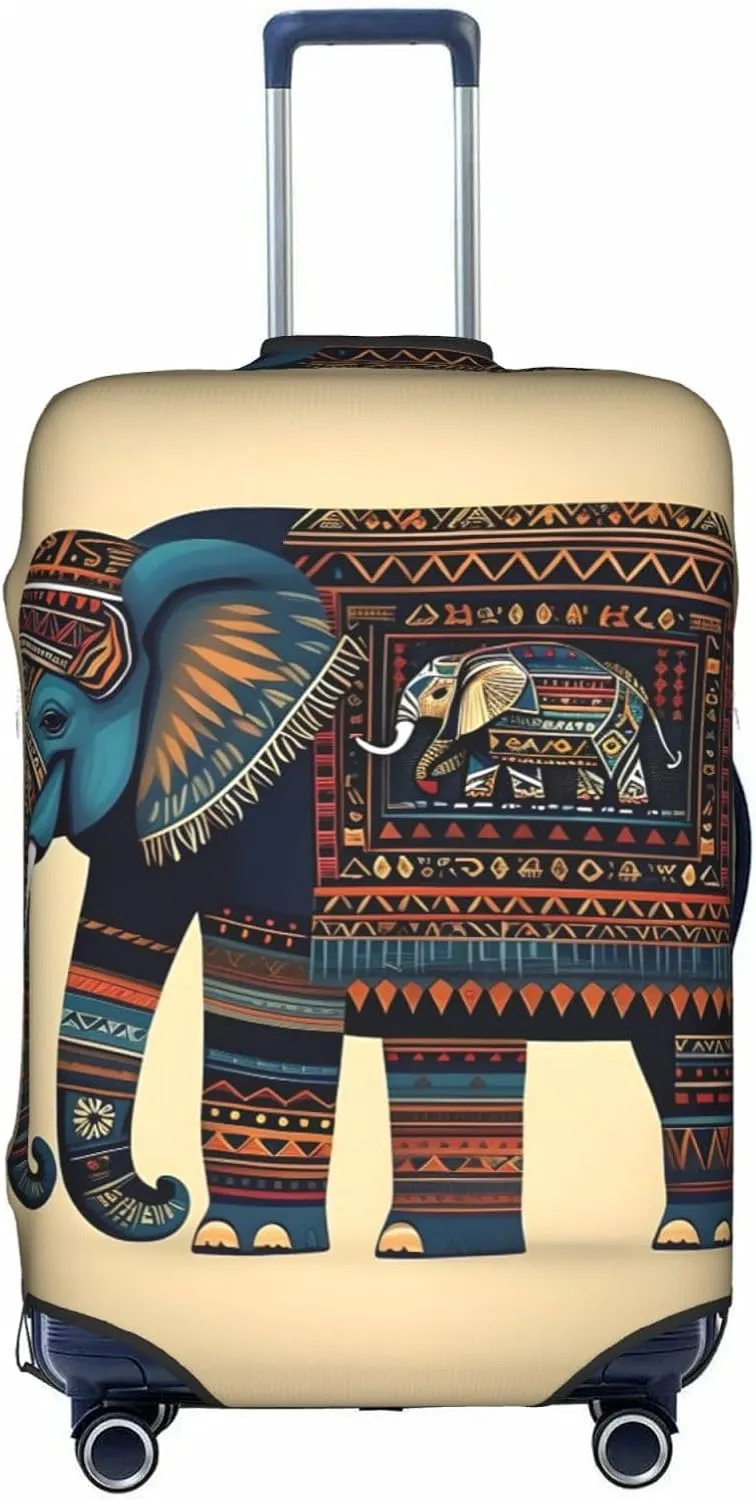 aztec elephant Print Washable Suitcase Cover Protective Luggage Cover Anti Scratch Travel Gear Protector