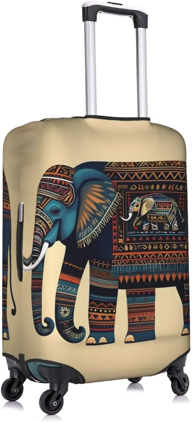 aztec elephant Print Washable Suitcase Cover Protective Luggage Cover Anti Scratch Travel Gear Protector