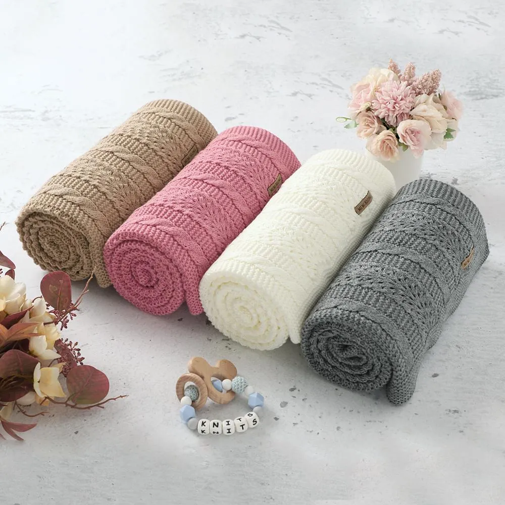 Baby Cable Knitted Blanket