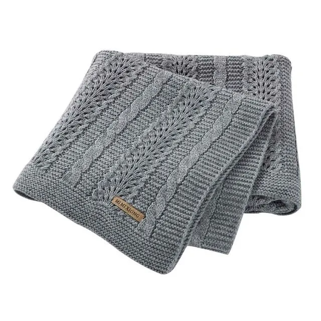 Baby Cable Knitted Blanket