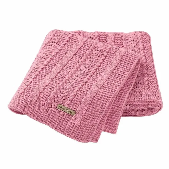 Baby Cable Knitted Blanket