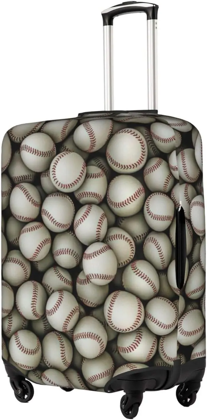 Baseball Print Washable Suitcase Cover Protective Luggage Cover Anti Scratch Travel Gear Protector