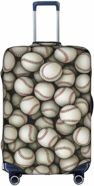 Baseball Print Washable Suitcase Cover Protective Luggage Cover Anti Scratch Travel Gear Protector