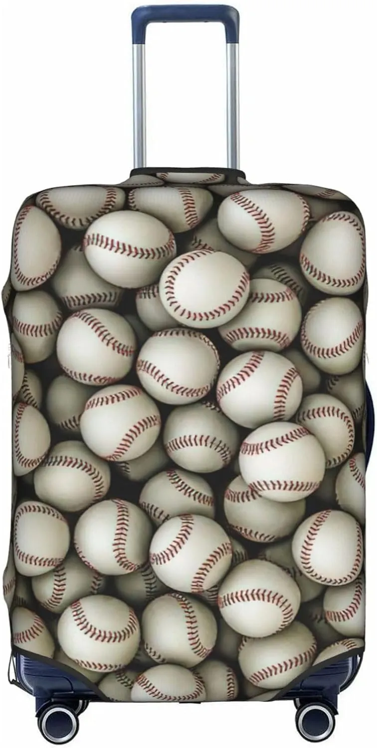 Baseball Print Washable Suitcase Cover Protective Luggage Cover Anti Scratch Travel Gear Protector