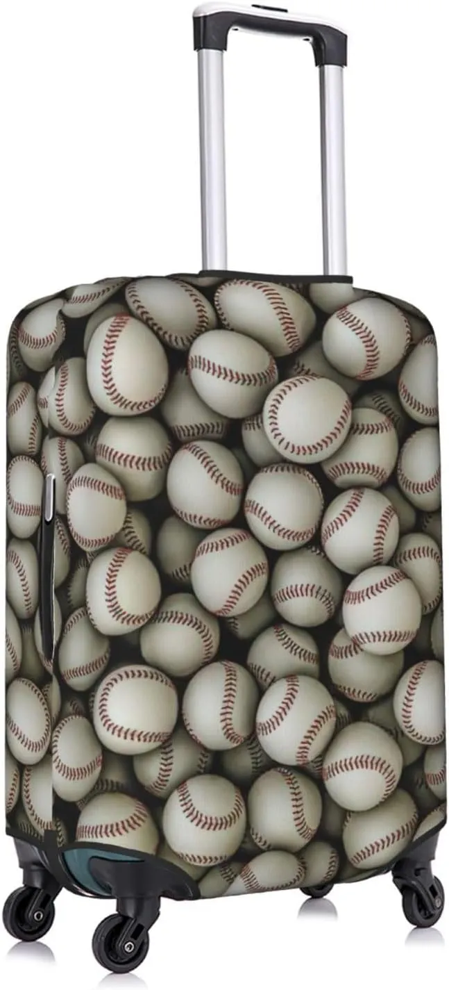 Baseball Print Washable Suitcase Cover Protective Luggage Cover Anti Scratch Travel Gear Protector