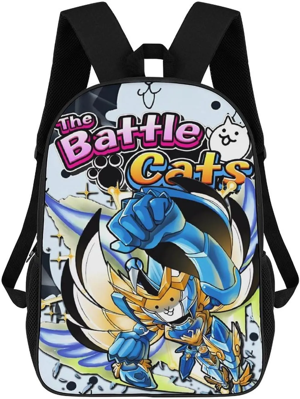 Battle-Cats Laptop Backpack, 17 Inch Extra Large Waterproof Women Business Men Sturdy Computer Bag