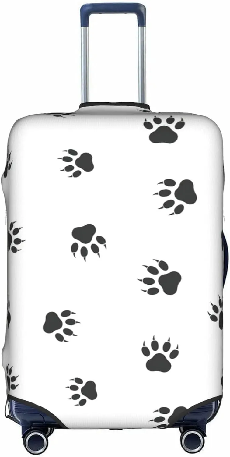 Bear paw Print Washable Suitcase Cover Protective Luggage Cover Anti Scratch Travel Gear Protector