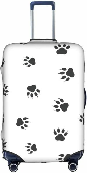 Bear paw Print Washable Suitcase Cover Protective Luggage Cover Anti Scratch Travel Gear Protector