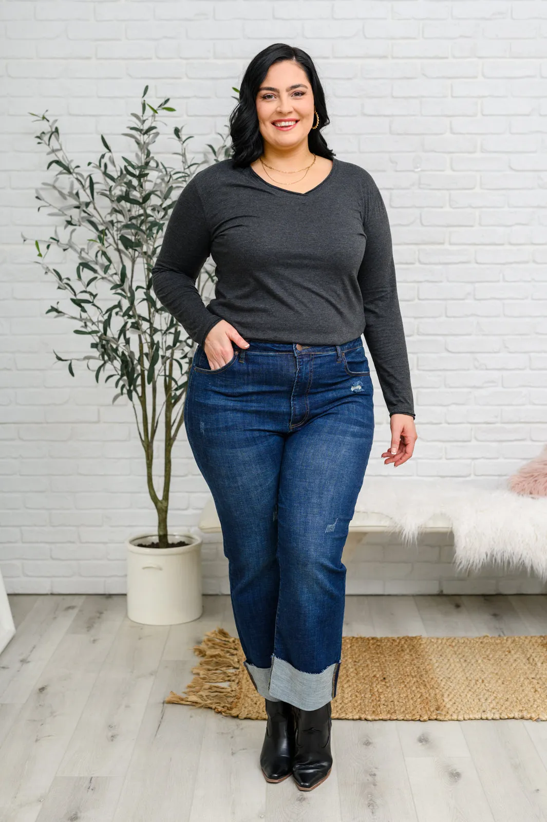Beautiful Basics Raw Edge Top