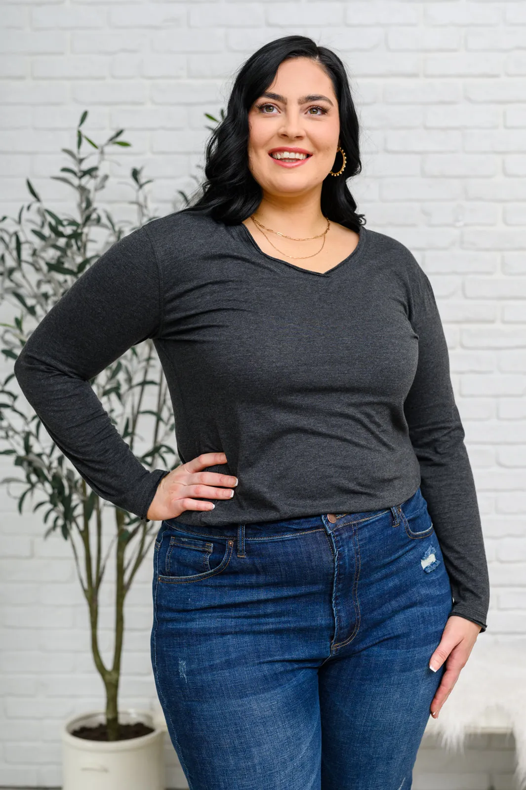 Beautiful Basics Raw Edge Top