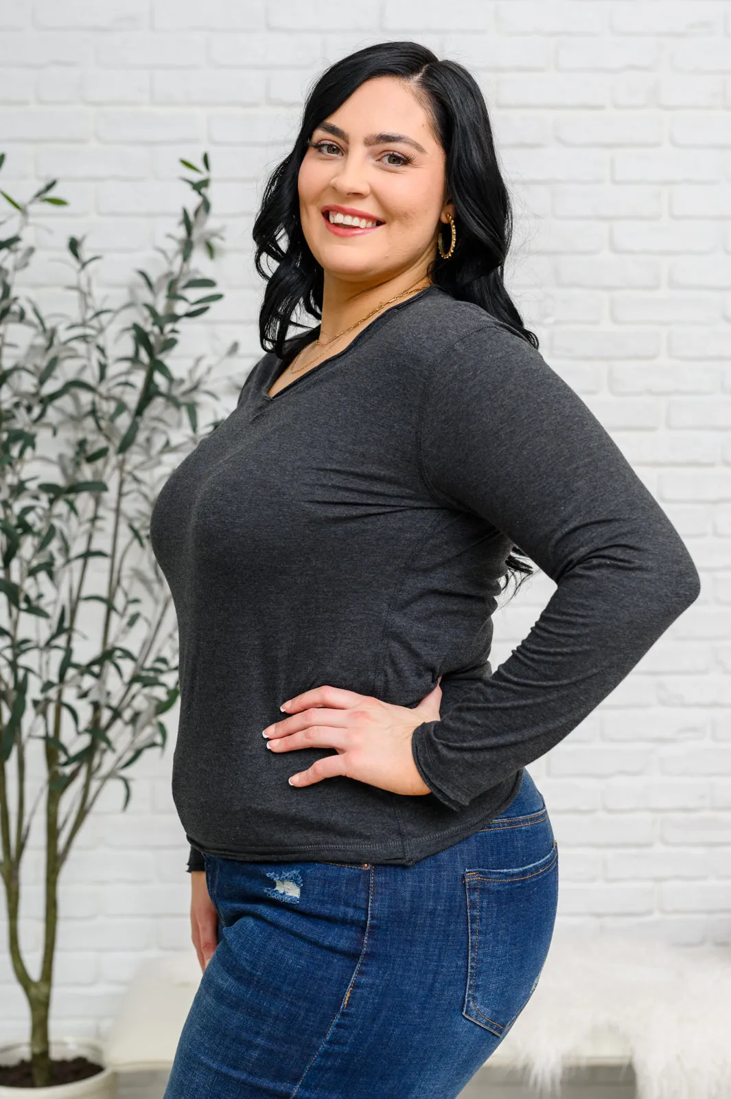 Beautiful Basics Raw Edge Top