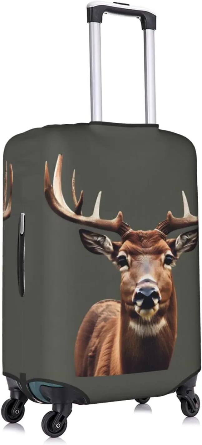 Beauty Deer Print Washable Suitcase Cover Protective Luggage Cover Anti Scratch Travel Gear Protector