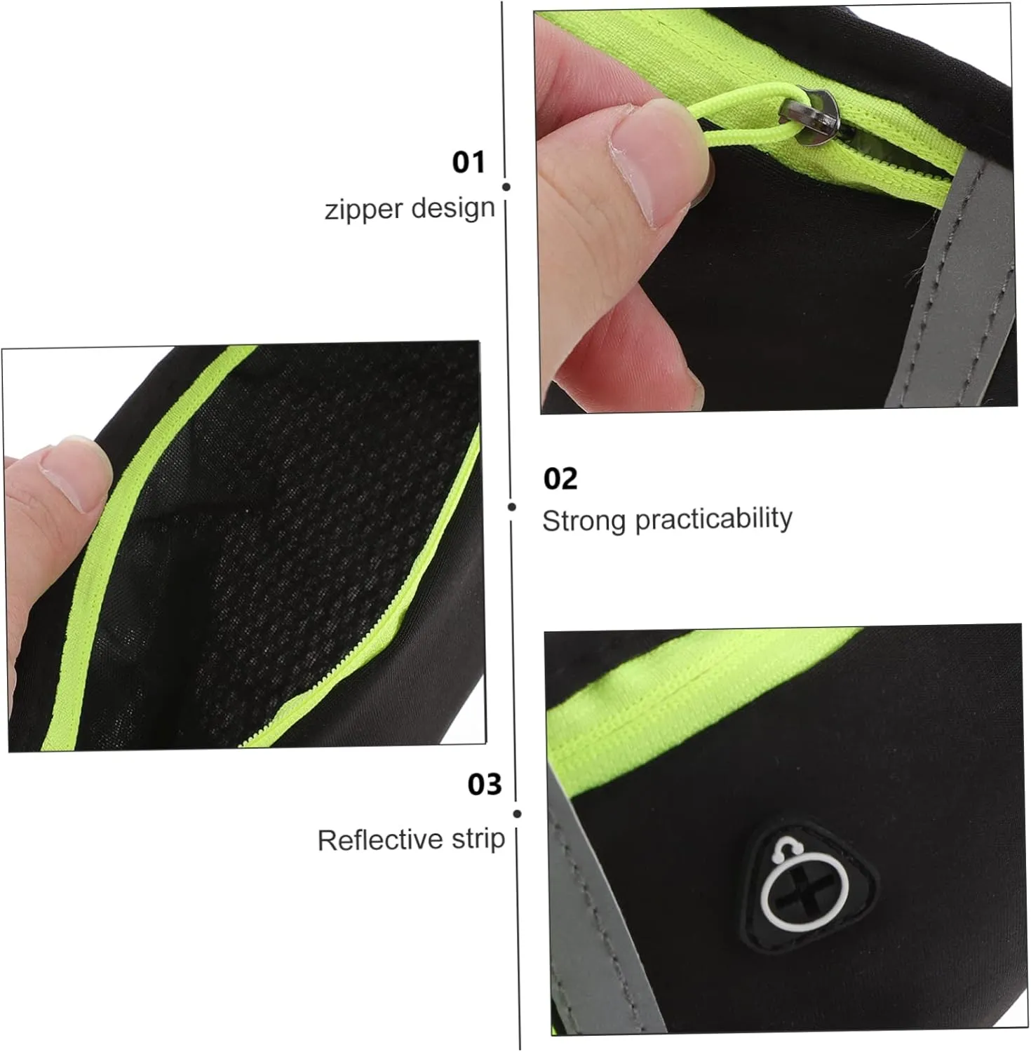 BESPORTBLE 1pc Pack Fashion Sports Waist Bag Ergonomic Design Breathable Material for Jogging Riding and Daily Use Compatible with Smartphones