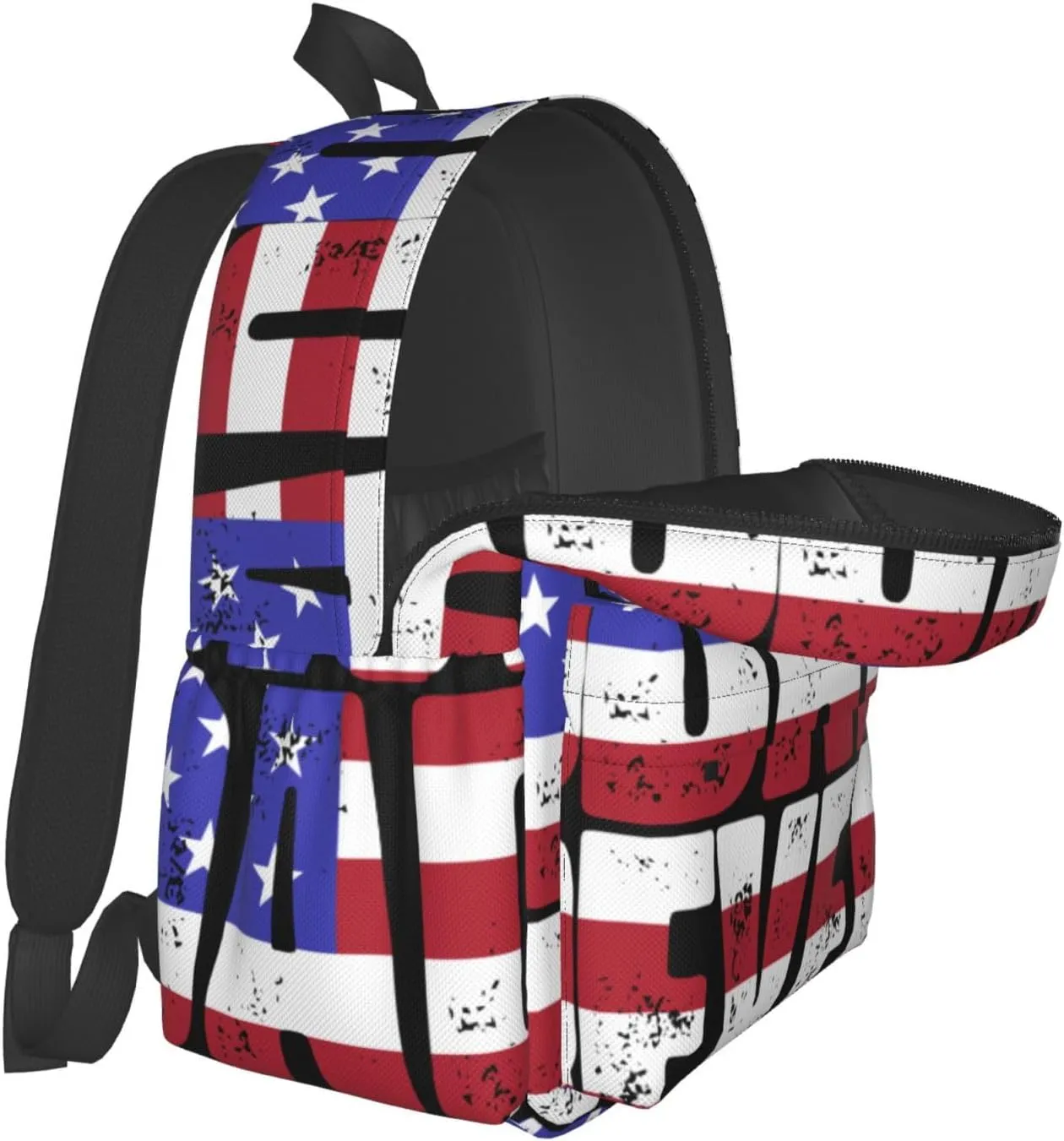 Best Dad Ever Father's Day American Flag Backpack Double Shoulder Bag 15 Inch Laptop Bagpacks for Hiking Work Camping Travel
