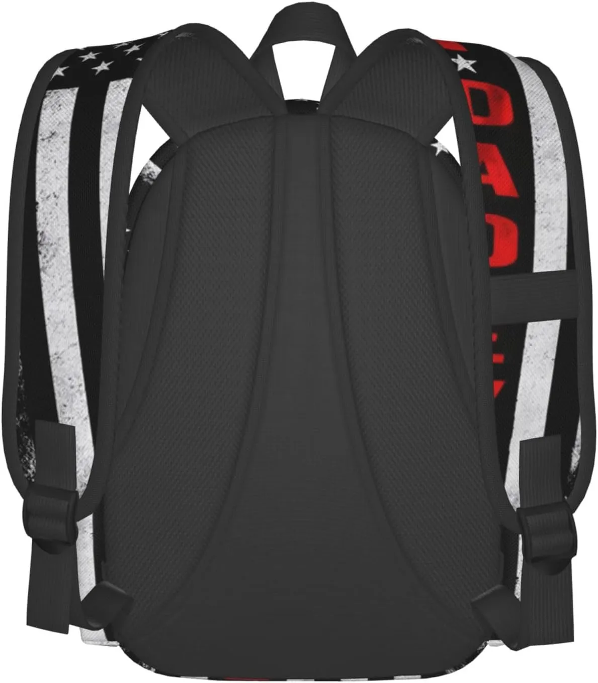 Best Dad Ever Father's Day Vintage American Flag Backpack Double Shoulder Bag 15 Inch Laptop Bagpacks for Hiking Work Camping Travel