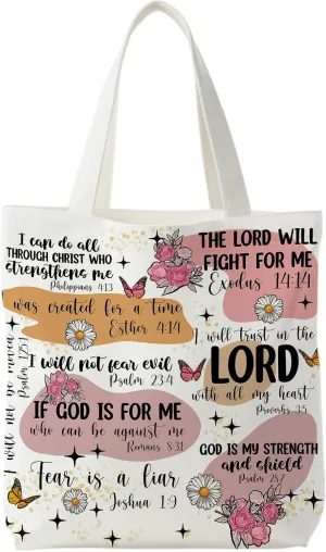 Bible Bags for Women, Christian Tote Bag, Gifts for Christian Women