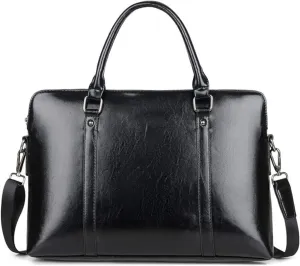 Briefcases Vintage Messenger Handbag,Laptop Handbag Bussiness Shoulder Bag Satchel Case Sleeve for Notebook