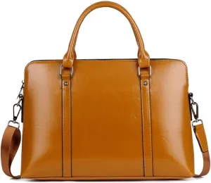 Briefcases Vintage Messenger Handbag,Laptop Handbag Bussiness Shoulder Bag Satchel Case Sleeve for Notebook